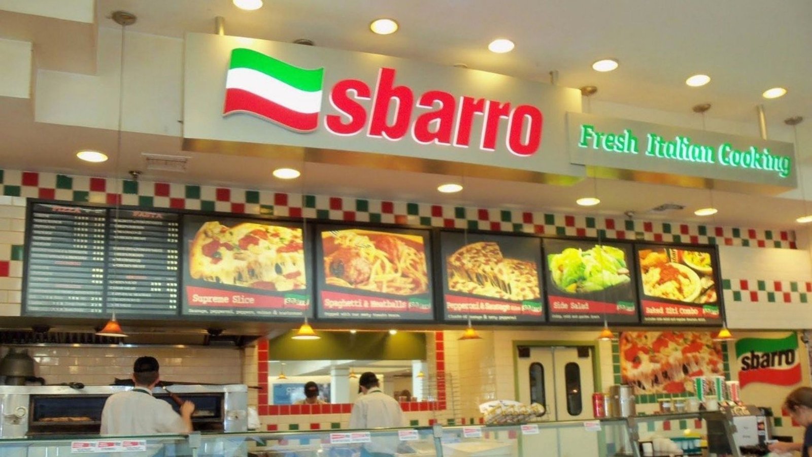 Sbarro Menu Prices