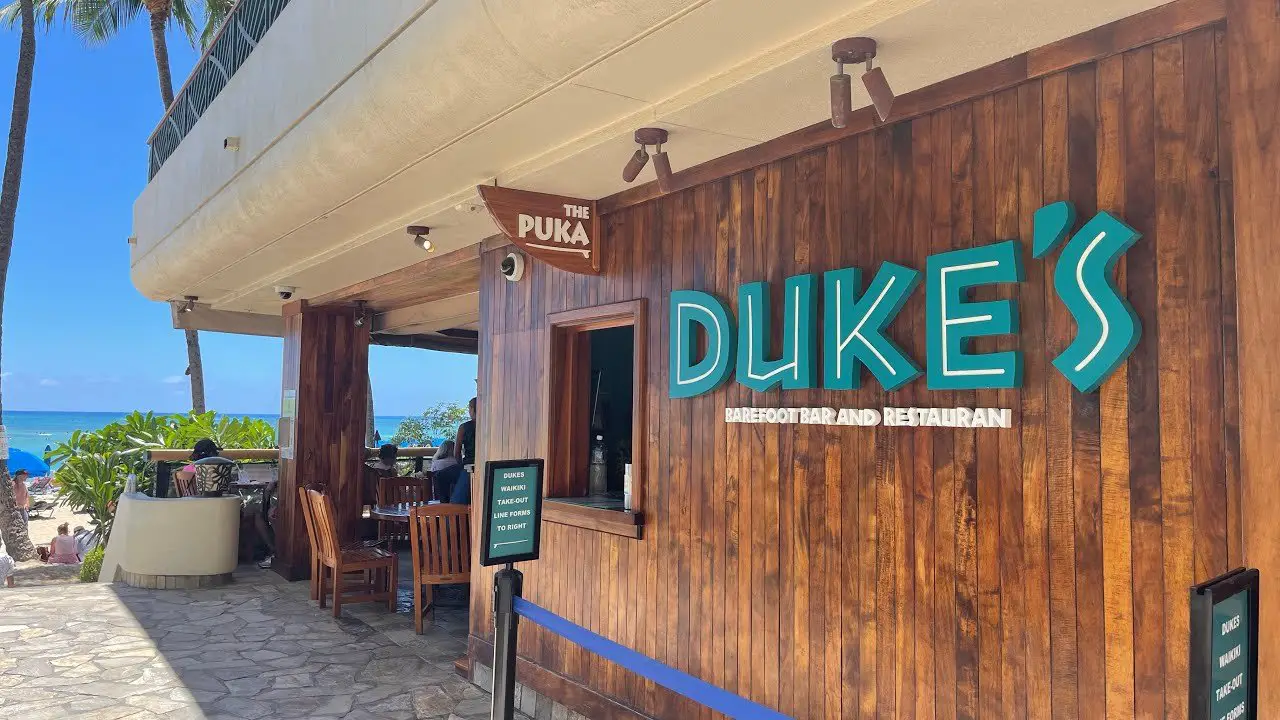 Duke’s Waikiki Menu with Prices