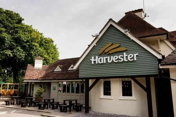 Harvester Menu with Prices