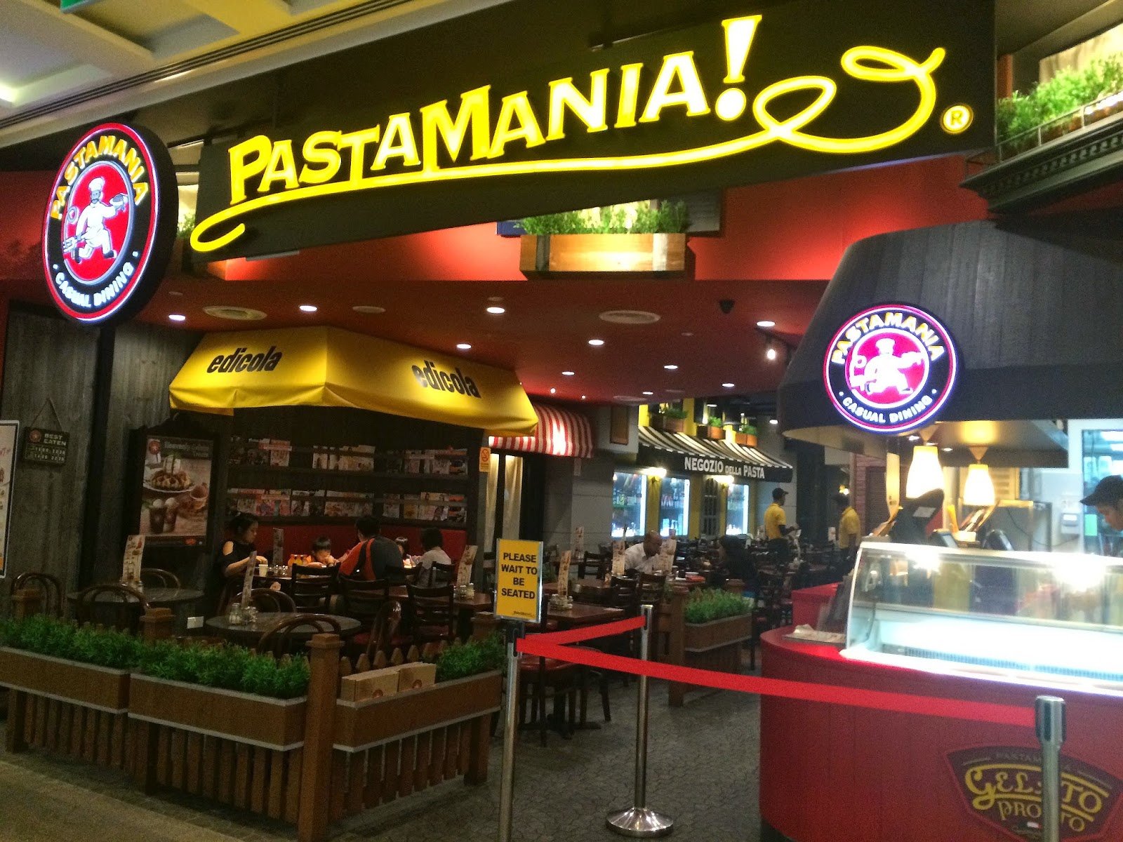 Pastamania Menu with Prices