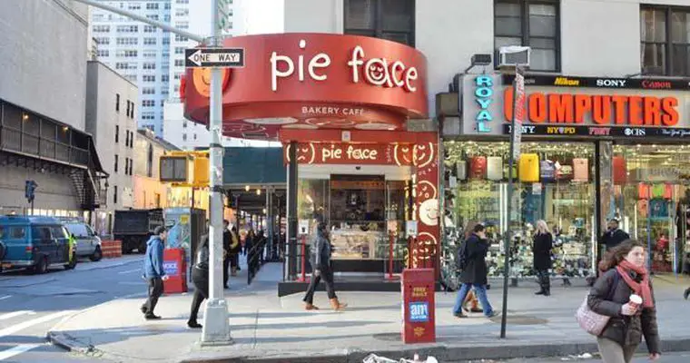 pie face menu with prices