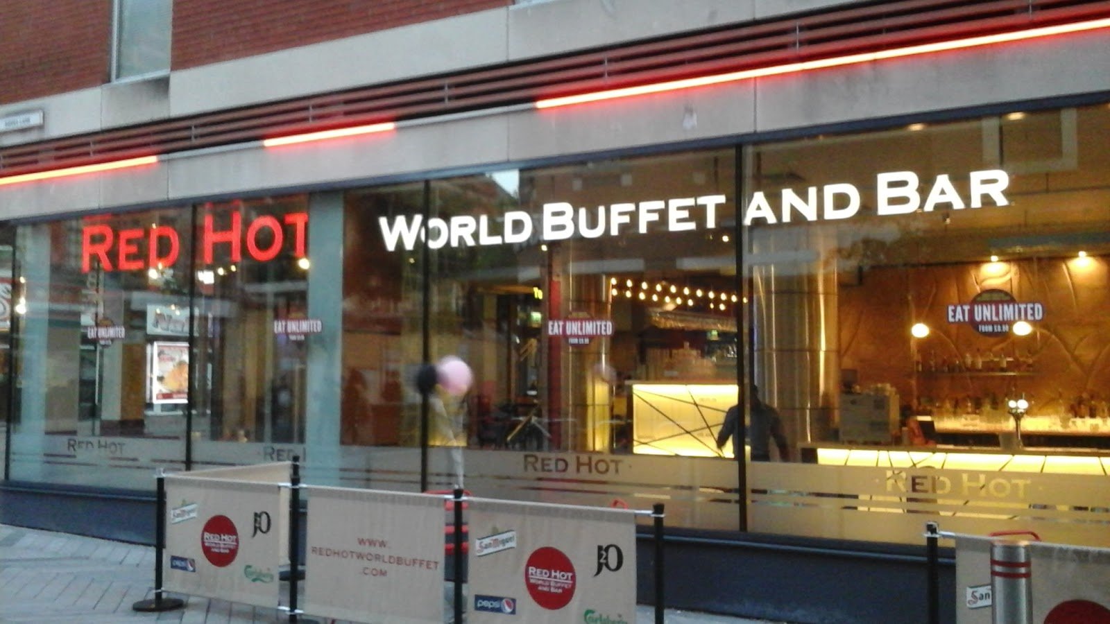 Red Hot World Buffet Menu with Prices