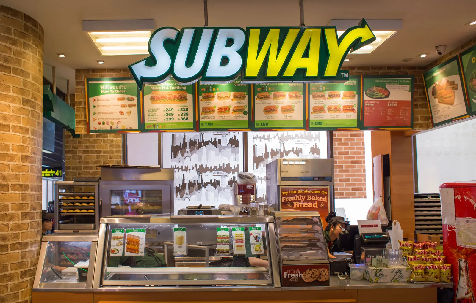 Subway Menu with Prices