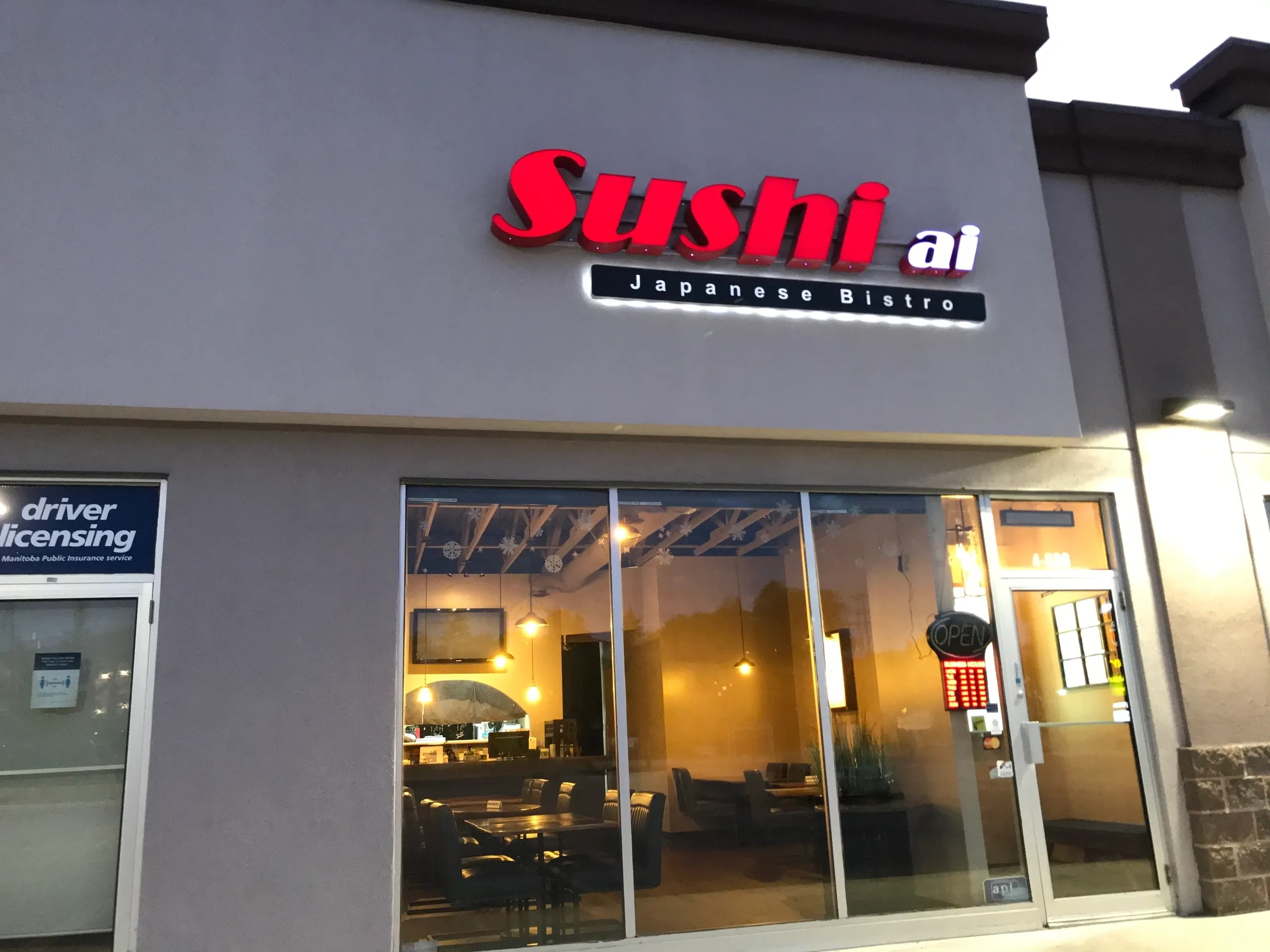 Sushi Ai Menu with Prices