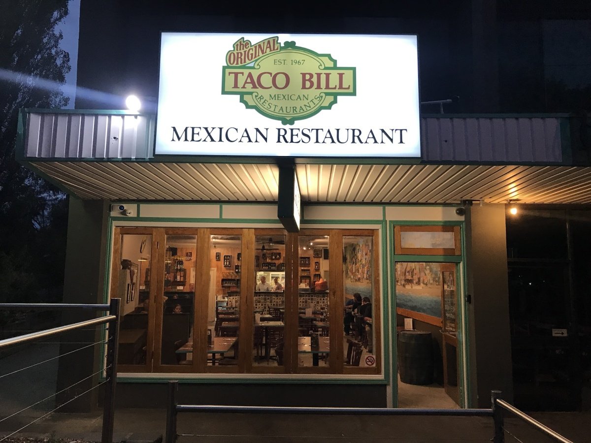 Taco Bill Menu with Prices